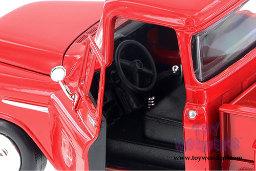 Showcasts Collectibles - Chevy 5100 Stepside Pick Up Truck (1955, 1/24 scale diecast model car, Red) 73236AC/R