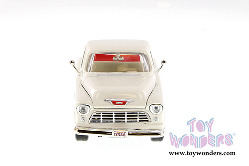 Showcasts Collectibles - Chevy 5100 Stepside Pickup Truck (1955, 1/24 scale diecast model car, White) 73236AC/W