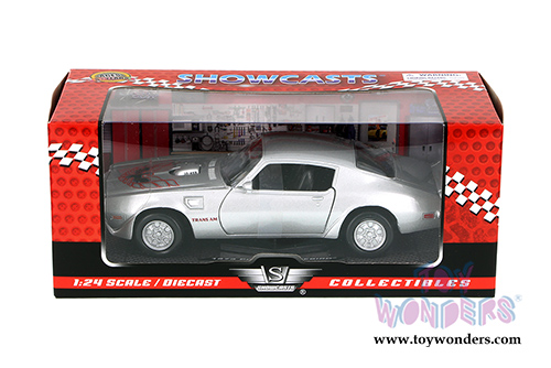 Showcasts Collectibles - Pontiac Firebird Hardtop (1973, 1/24 scale diecast model car, Silver) 73243AC/SV
