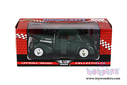 Showcasts Collectibles - Chevrolet Coupe Hardtop  (1939, 1/24 scale diecast model car, Green) 73247AC/GN