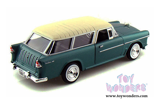 Showcasts Collectibles - Chevrolet Bel Air Nomad Hardtop  (1955, 1/24 scale diecast model car, Green) 73248AC/GN