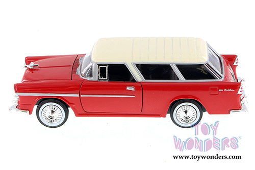 Showcasts Collectibles - Chevrolet Bel Air Nomad Hardtop  (1955, 1/24 scale diecast model car, Red) 73248AC/R