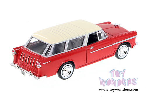 Showcasts Collectibles - Chevrolet Bel Air Nomad Hardtop  (1955, 1/24 scale diecast model car, Red) 73248AC/R