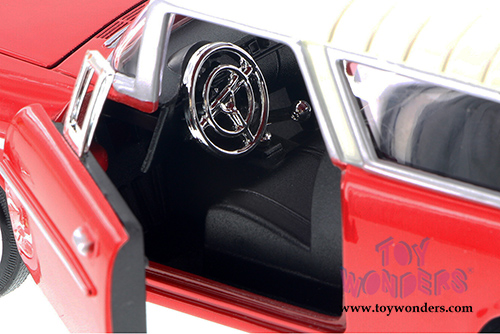 Showcasts Collectibles - Chevrolet Bel Air Nomad Hardtop  (1955, 1/24 scale diecast model car, Red) 73248AC/R