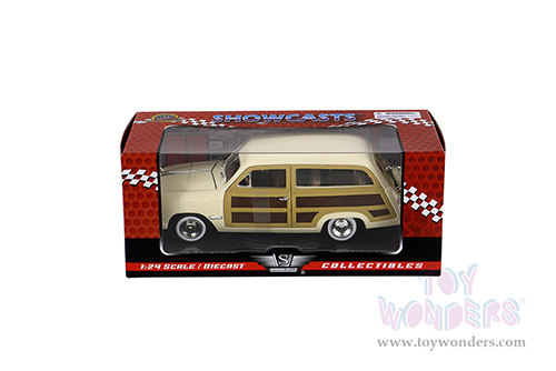Showcasts Collectibles - Ford  Woody Wagon (1949, 1/24 scale diecast model car, Beige) 73260AC/BE