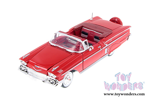 Showcasts Collectibles - Chevy Impala Convertible (1958, 1/24 scale diecast model car, Asstd.) 73267/16D