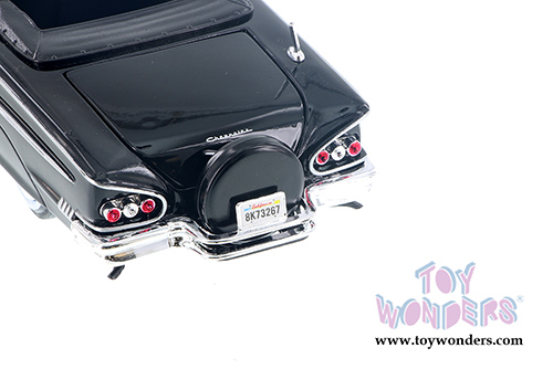 Showcasts Collectibles - Chevrolet Impala Convertible (1958, 1/24 scale diecast model car, Black) 73267AC/BK