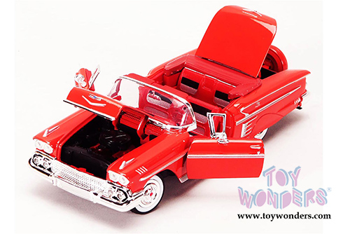 Showcasts Collectibles - Chevrolet Impala Convertible (1958, 1/24 scale diecast model car, Red) 73267AC/R