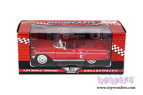 Showcasts Collectibles - Chevrolet Impala Convertible (1958, 1/24 scale diecast model car, Red) 73267AC/R