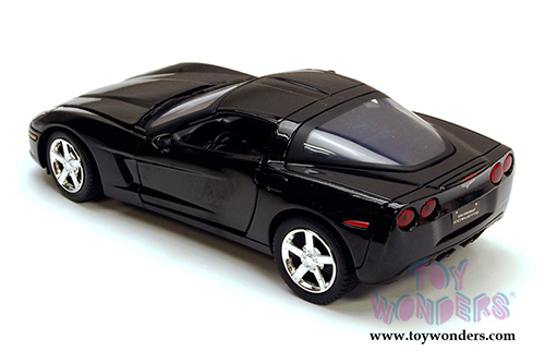 Showcasts Collectibles - Chevy Corvette C6 Hardtop (2005, 1/24 scale diecast model car, Black) 73270AC/BK
