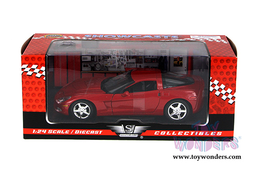 Showcasts Collectibles - Chevy Corvette C6 Hardtop (2005, 1/24 scale diecast model car, Red.) 73270AC/R