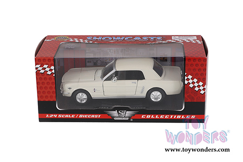 Showcasts® Collectibles - Ford Mustang Hardtop (1964 1/2, 1/24 scale diecast model car, White) 73273AC/W MAP: $22.99