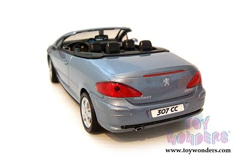 Showcasts Collectibles - Peugeot 307CC Convertible (1/24 scale diecast model car, Blue) 73286BU