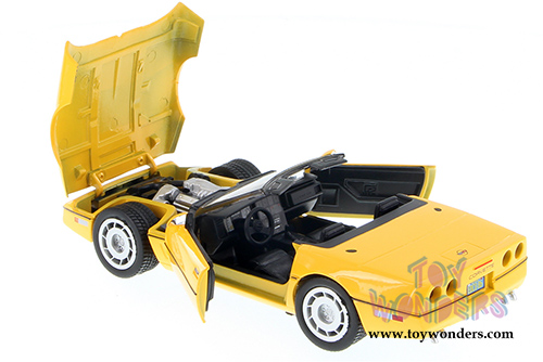 Showcasts Collectibles - Chevy Corvette Convertible (1986, 1/24 scale diecast model car, Asstd.) 73298/16D