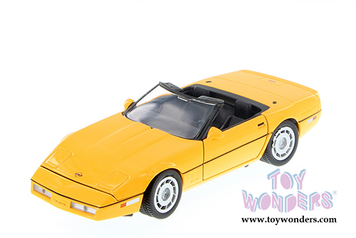 Showcasts Collectibles - Chevy&reg; Corvette&reg; Convertible (1986, 1/24 scale diecast model car, Yellow) 73298YL/6
