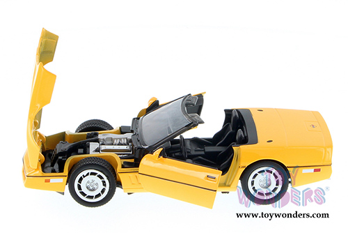 Showcasts Collectibles - Chevy&reg; Corvette&reg; Convertible (1986, 1/24 scale diecast model car, Yellow) 73298YL/6
