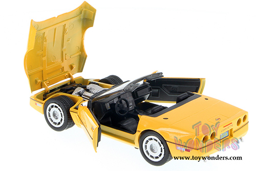 Showcasts Collectibles - Chevy&reg; Corvette&reg; Convertible (1986, 1/24 scale diecast model car, Yellow) 73298YL/6