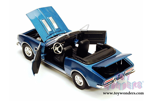 Showcasts Collectibles - Chevy Camaro SS Convertible (1967, 1/24 scale diecast model car, Blue) 73301AC/BU