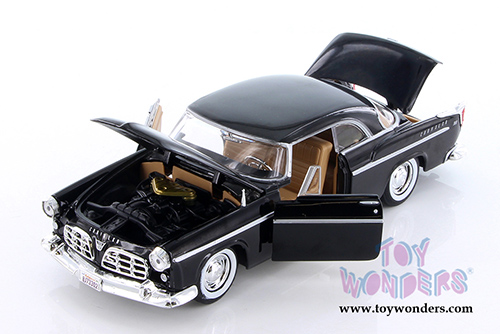 Showcasts Collectibles - Chrysler C300 Hardtop (1955, 1/24 scale diecast model car, Black) 73302AC/BK