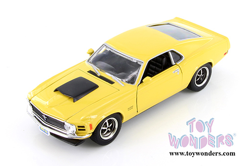 Motormax - Ford  Mustang Boss 429 Hardtop (1970, 1/24 scale diecast model car, Asstd.) 73303/16D