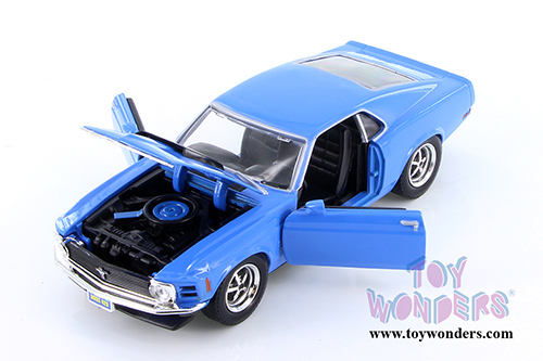 Motormax - Ford  Mustang Boss 429 Hardtop (1970, 1/24 scale diecast model car, Asstd.) 73303/16D