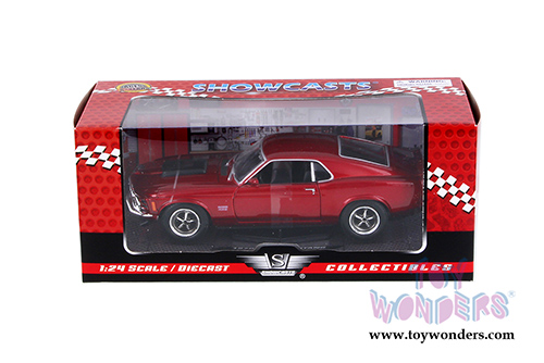 Showcasts Collectibles - Ford Mustang Boss 429 Hard top (1970, 1/24 scale diecast model car, Red) 73303R/6
