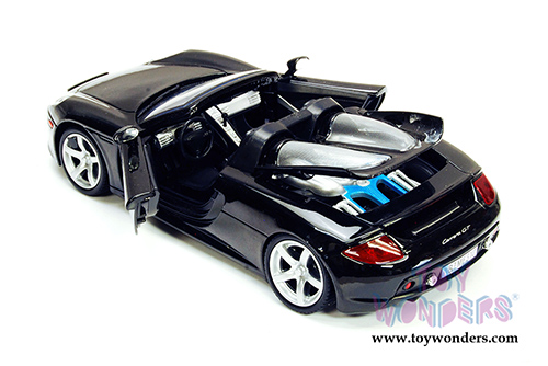 Showcasts Collectibles - Porsche Carrera GT Convertible (1/24 scale diecast model car, Black) 73305BK/6