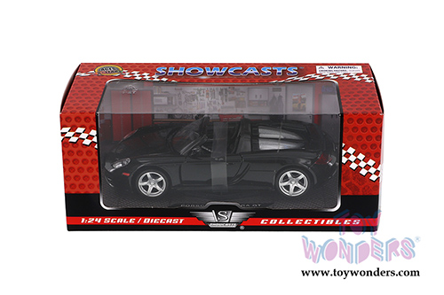 Showcasts Collectibles - Porsche Carrera GT Convertible (1/24 scale diecast model car, Black) 73305BK/6