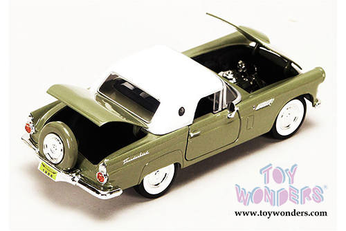 Showcasts Collectibles - Ford Thunderbird Closed Convertible (1956, 1/24 scale diecast model car, Green) 73312AC/GN