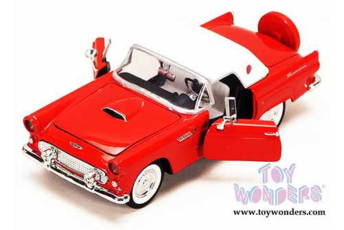 Showcasts® Collectibles - Ford Thunderbird Closed Convertible (1956, 1/24 scale diecast model car, Red) 73312AC/R
