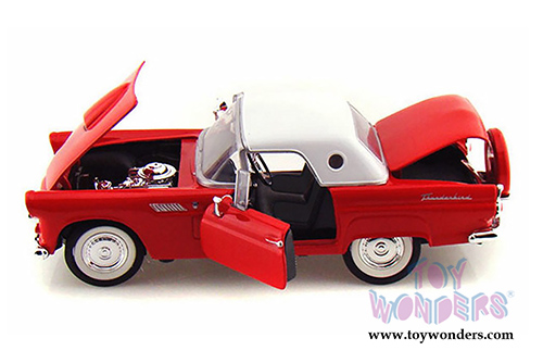 Showcasts® Collectibles - Ford Thunderbird Closed Convertible (1956, 1/24 scale diecast model car, Red) 73312AC/R