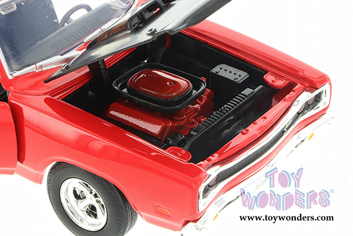 Showcasts Collectibles - Dodge Coronet Super Bee Hardtop (1969, 1/24 scale diecast model car, Red) 73315AC/R