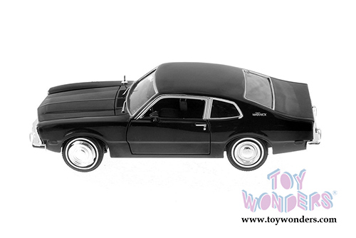 Showcasts Collectibles - Ford Maverick Stallion Hardtop (1974, 1/24 scale diecast model car, Black) 73326AC/BK