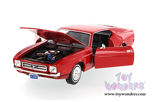 Showcasts Collectibles - Ford Mustang Sportsroof Hardtop (1971, 1/24 scale diecast model car, Red) 73327AC/R