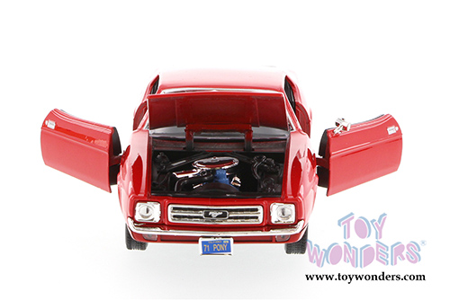 Showcasts Collectibles - Ford Mustang Sportsroof Hardtop (1971, 1/24 scale diecast model car, Red) 73327AC/R