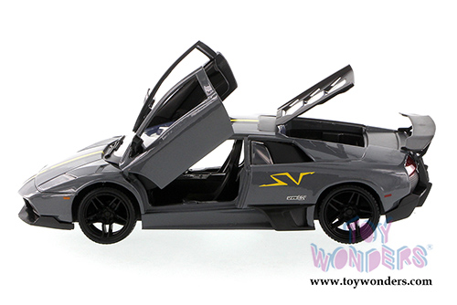 Showcasts Collectibles - Lamborghini Murcielago LP670-4 SV Hard Top (1/24 scale diecast model car, Dark Gray) 73350BK/6