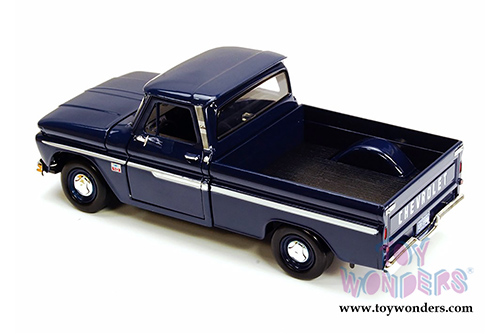 Showcasts Collectibles - Chevy C10 Fleetside Pickup (1966, 1/24 scale diecast model car, Dark Blue) 73355AC/BU