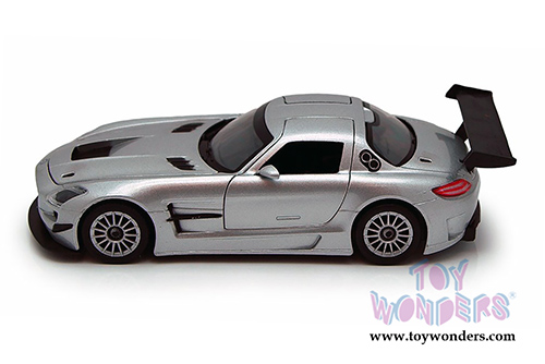 Showcasts Collectibles - Mercedes-Benz SLS AMG GT3 Hardtop (1/24 scale diecast model car, Silver) 73356SV/6