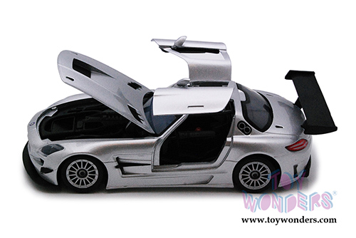 Showcasts Collectibles - Mercedes-Benz SLS AMG GT3 Hardtop (1/24 scale diecast model car, Silver) 73356SV/6