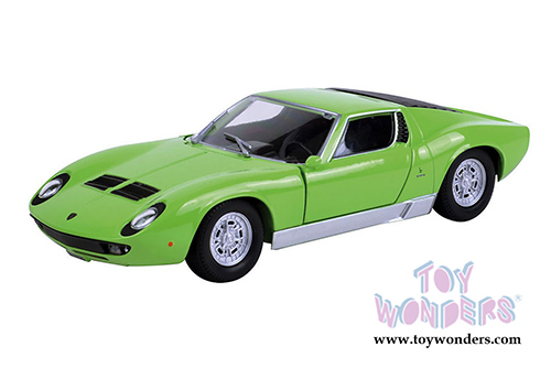 Showcasts Collectibles - Lamborghini Miura P 400 S Hard Top (1/24 scale diecast model car, Green) 73368