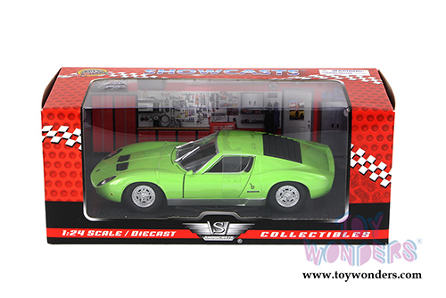 Showcasts Collectibles - Lamborghini Miura P 400 S Hard Top (1/24 scale diecast model car, Green) 73368