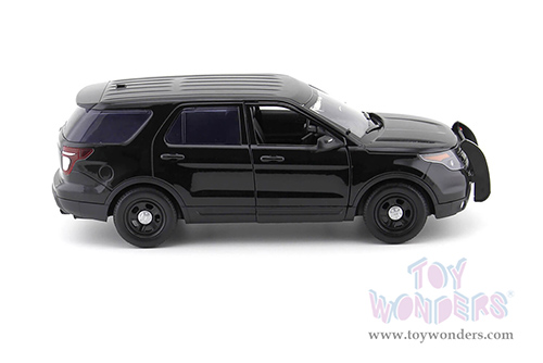 Motormax - Ford PI Utility Interceptor Police Car Plain (2015, 1/18 scale diecast model car, Black) 73543