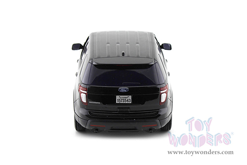 Motormax - Ford PI Utility Interceptor Police Car Plain (2015, 1/18 scale diecast model car, Black) 73543