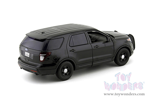 Motormax - Ford PI Utility Interceptor Police Car Plain (2015, 1/18 scale diecast model car, Black) 73543