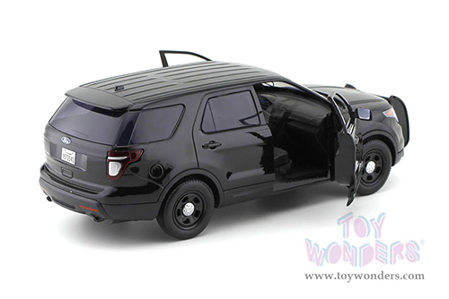 Motormax - Ford PI Utility Interceptor Police Car Plain (2015, 1/18 scale diecast model car, Black) 73543