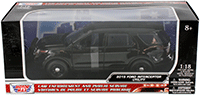 Show product details for Motormax - Ford PI Utility Interceptor Police Car Plain (2015, 1/18 scale diecast model car, Black) 73543