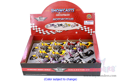 Showcasts Collectibles - Iron Choppers Motorcycle (1/18 scale diecast model, Asstd.) 76256A