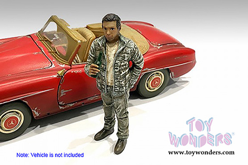 American Diorama Figurine - Auto Mechanic - Hangover Tom (1/24 scale, Green) 76360