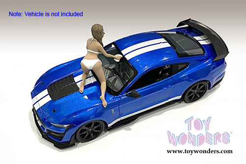 American Diorama Figurine - Bikini Car Wash Girl - Jenny (1/24 scale, White) 76363