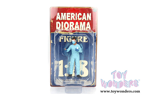 American Diorama Figurine - Hazmat Crew - Figure II (1/18 scale, Light Blue) 76268